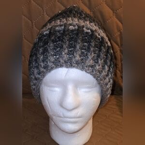 Handmade Cozy Gray Knit Beanie